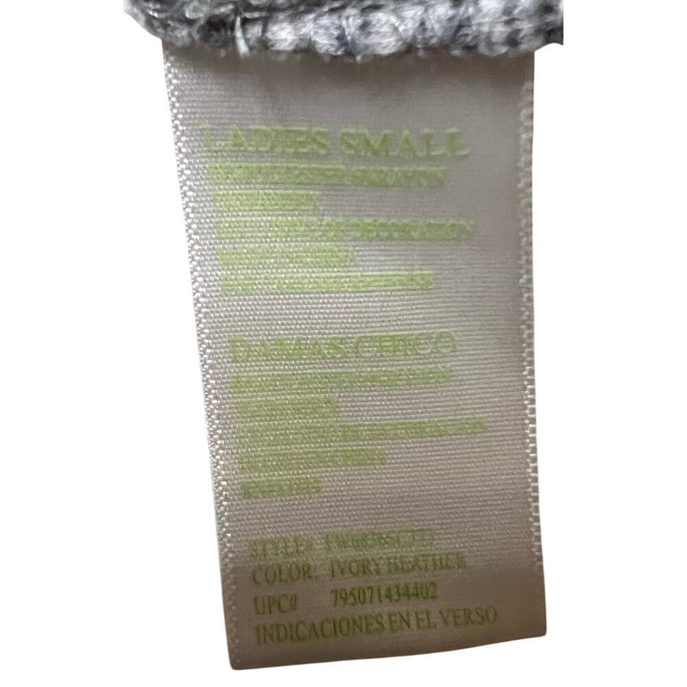 Green Tea Women’s Small Gray Heather Pullover Hoodie Kangaroo Pocket - Picture 2 of 4